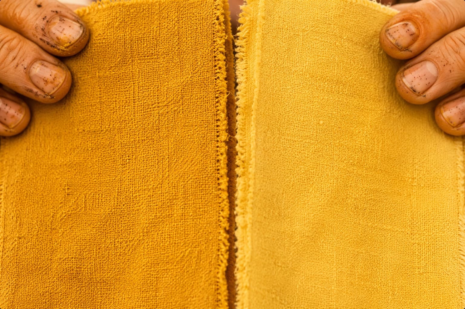Duello visivo tra tessuti naturali per le Sfide del Colore